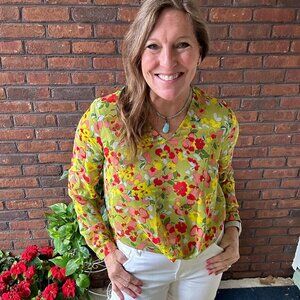 Cabi 6503 Playground Blouse Spring 2024 Large EUC